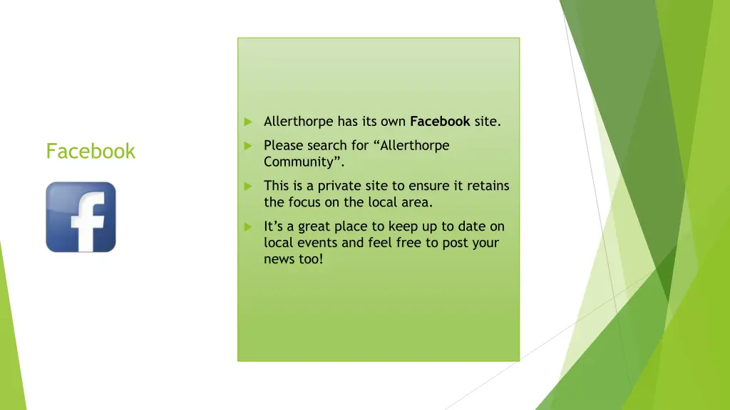 allerthorpe has its own facebook site