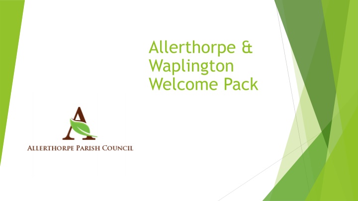 allerthorpe waplington welcome pack