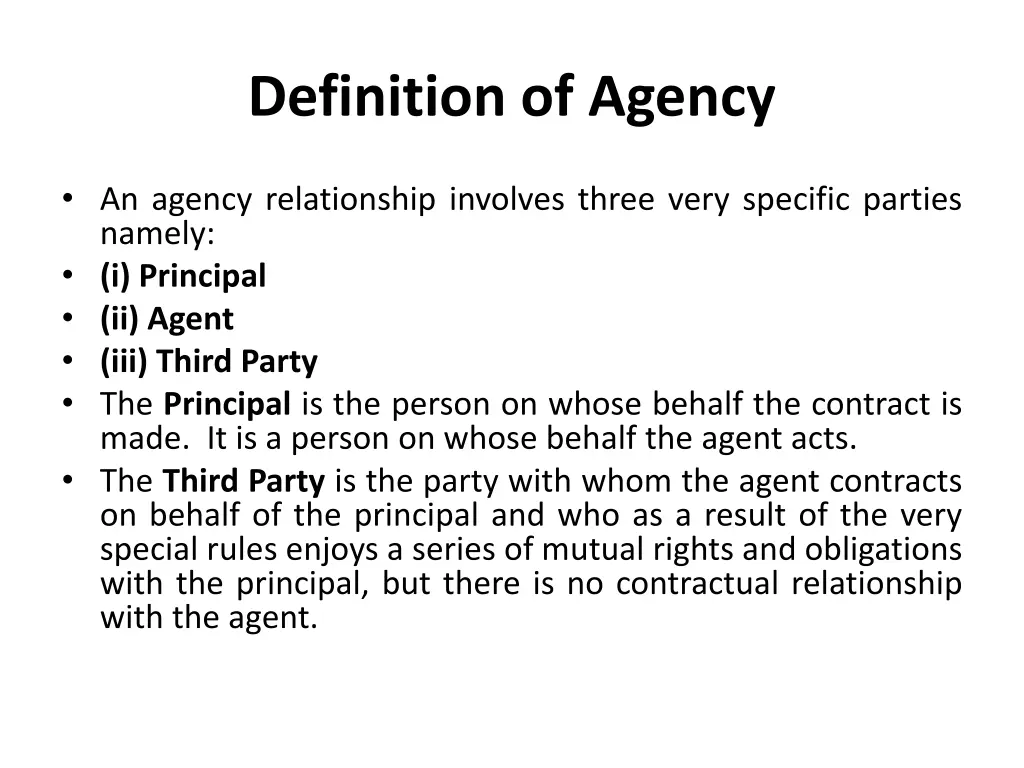 definition of agency