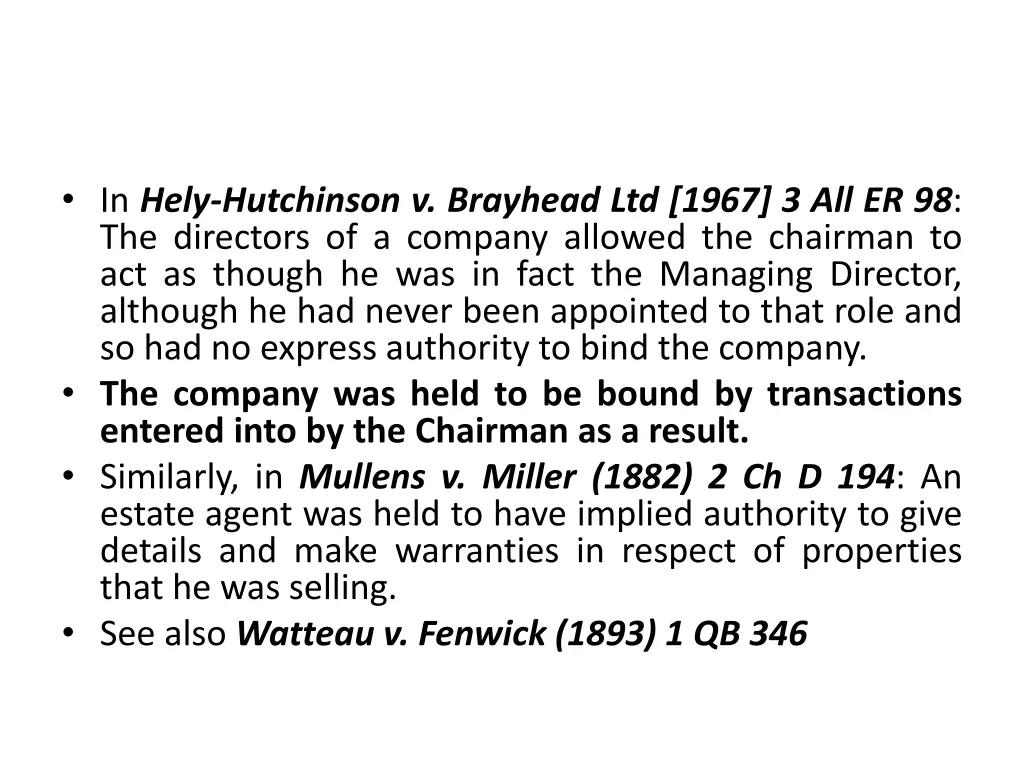 in hely hutchinson v brayhead ltd 1967