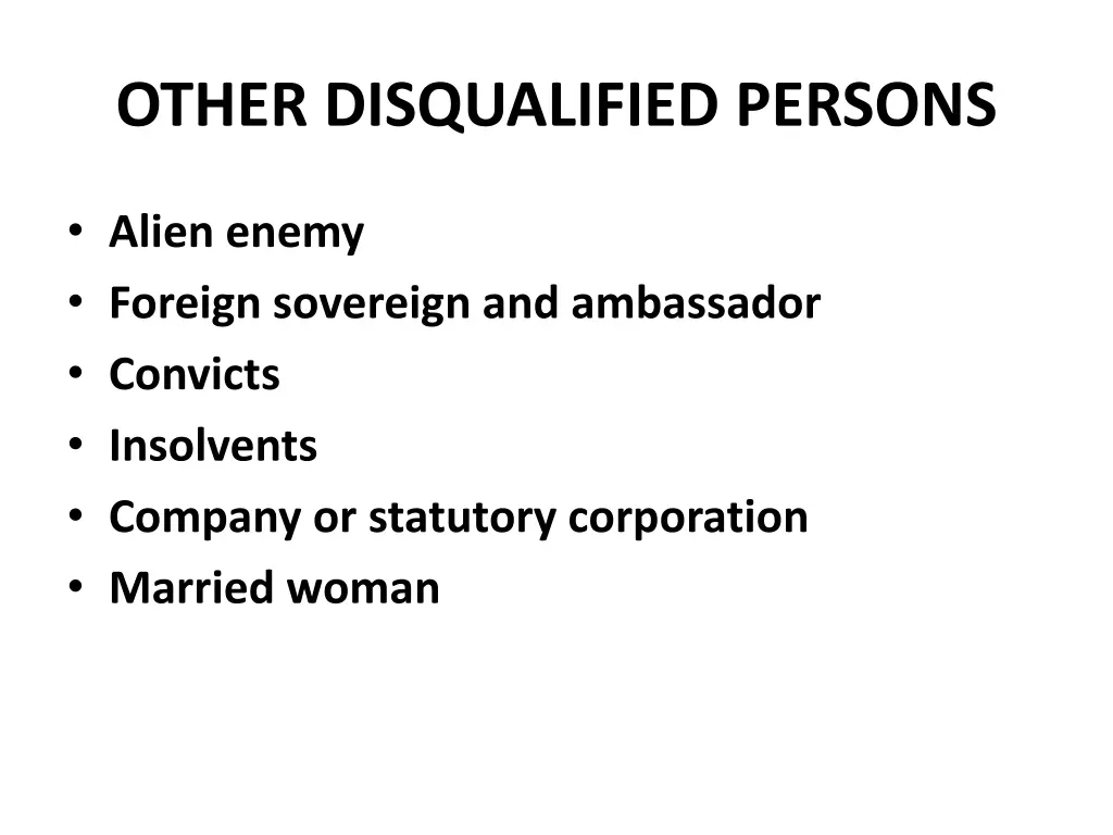 other disqualified persons