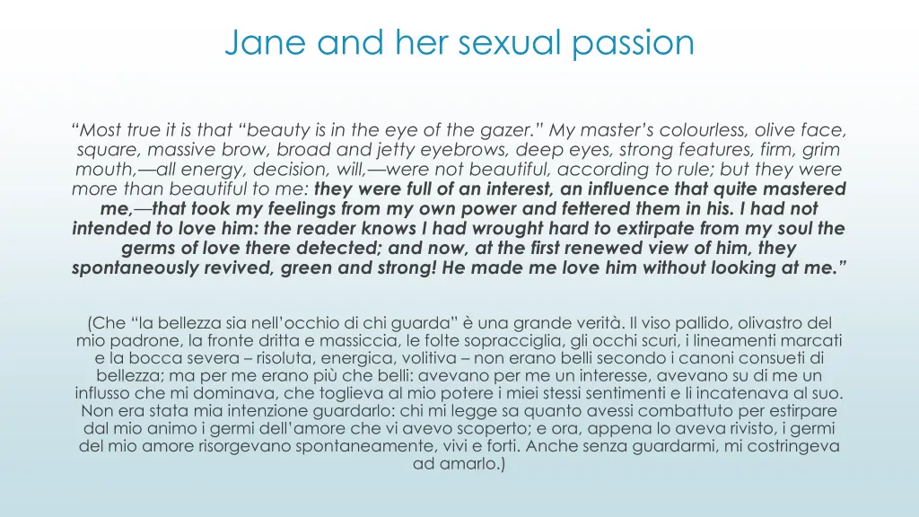 jane and her sexual passion