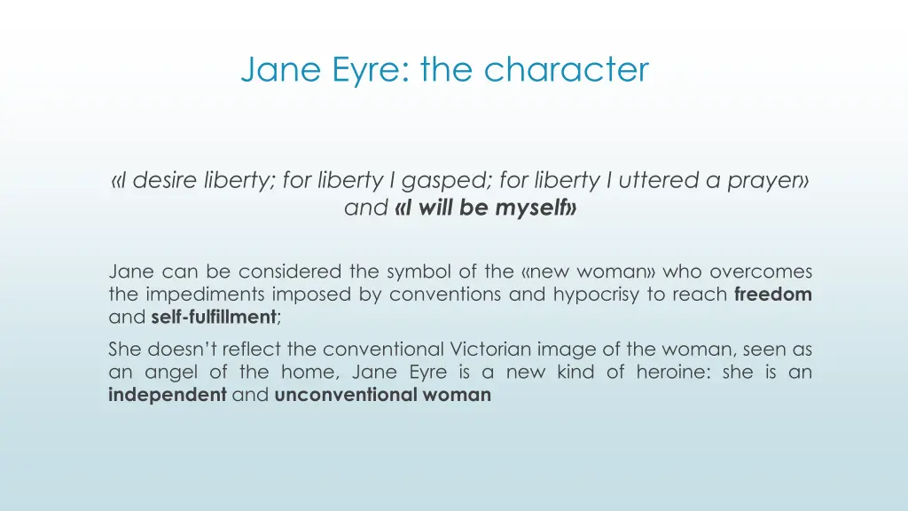 jane eyre the character