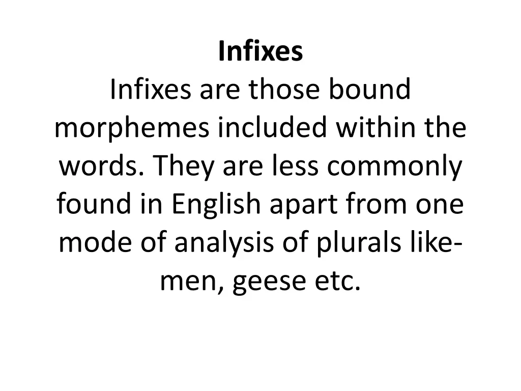 infixes