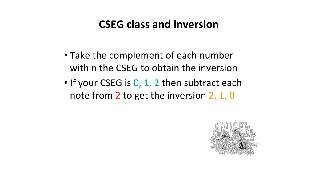 cseg class and inversion