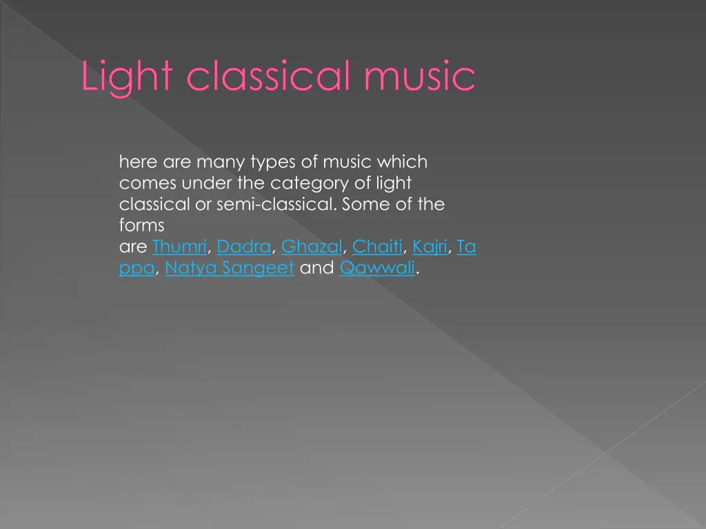 light classical music