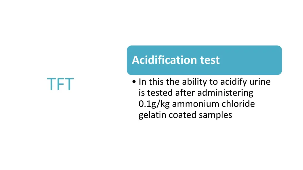 acidification test