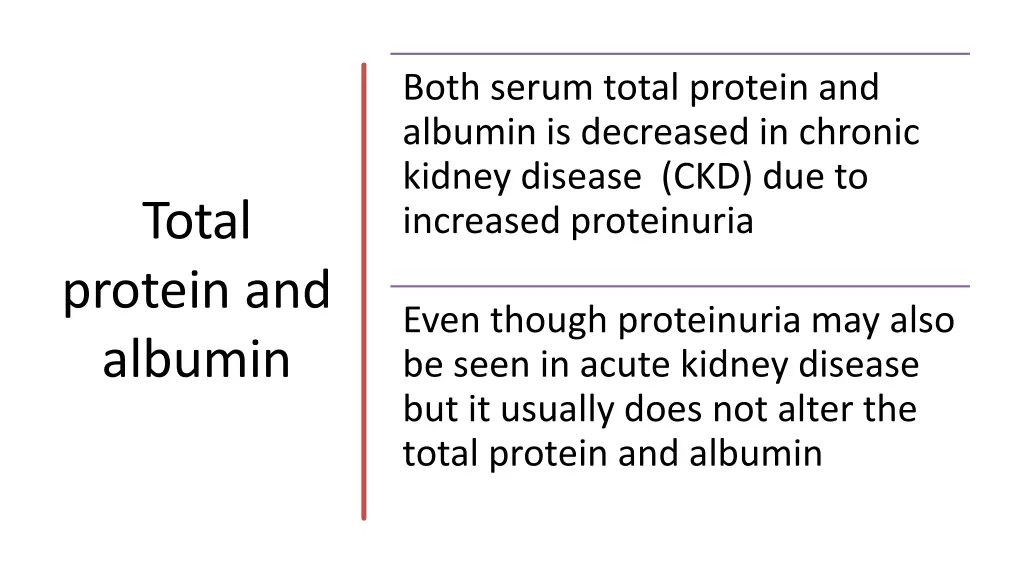 both serum total protein and albumin is decreased