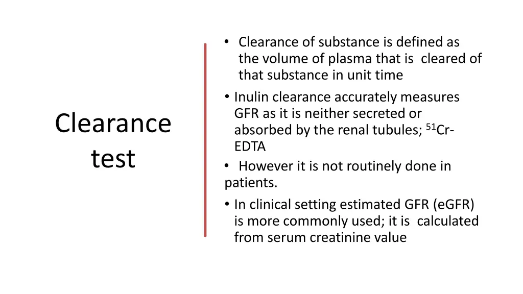 clearance of substance is defined as the volume