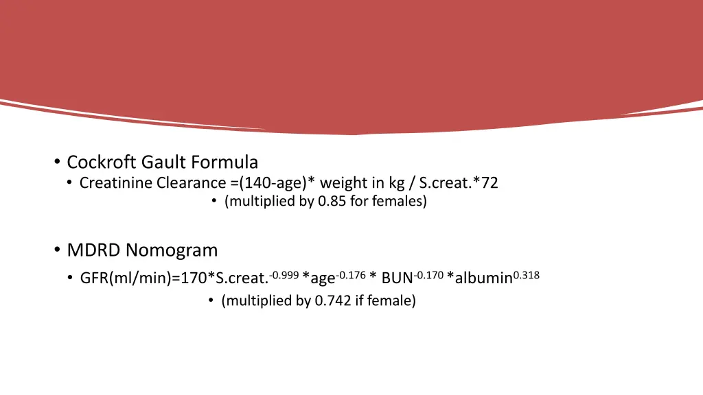 cockroft gault formula creatinine clearance