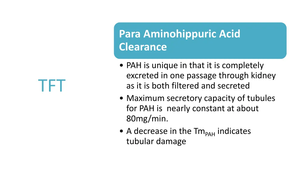 para aminohippuric acid clearance