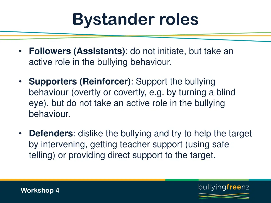 bystander roles