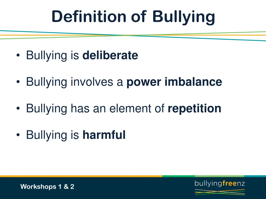 definition of bullying