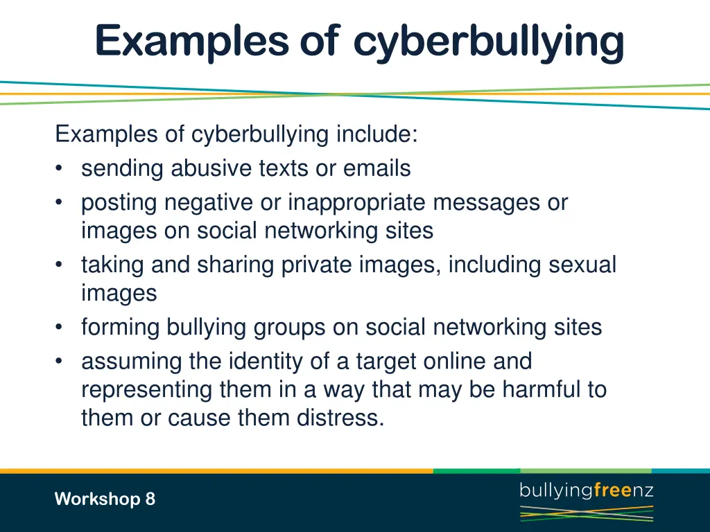 examples of cyberbullying