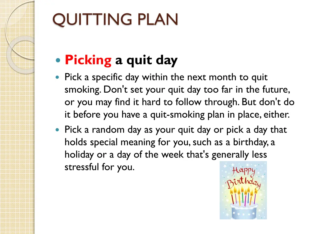 quitting plan 1