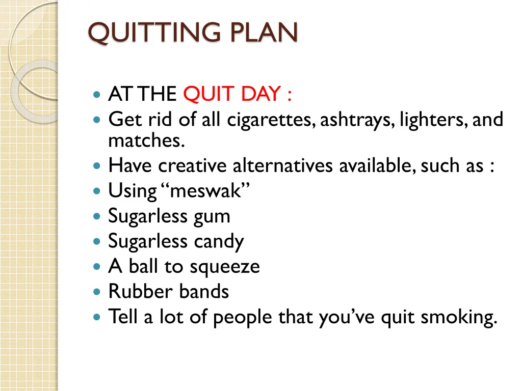 quitting plan 2