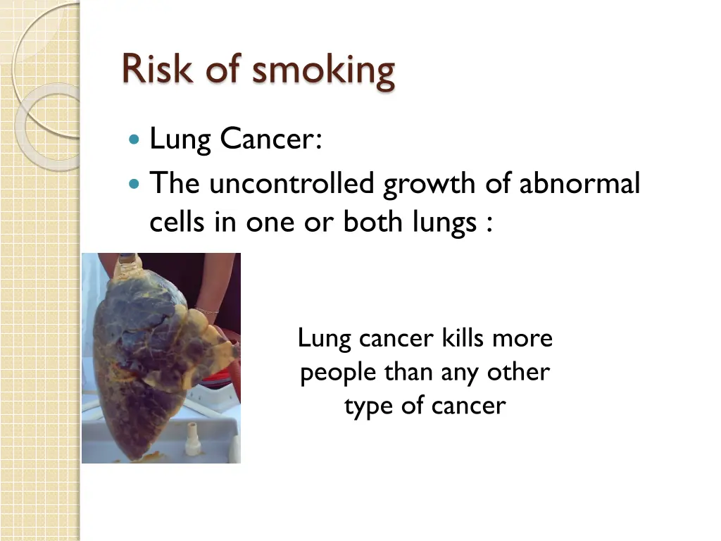 risk of smoking 9