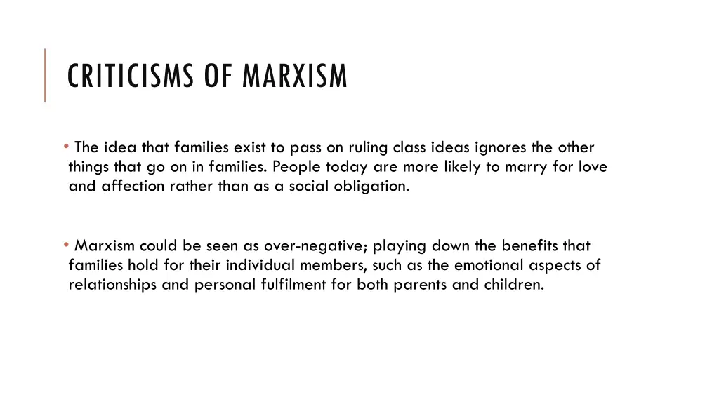 criticisms of marxism