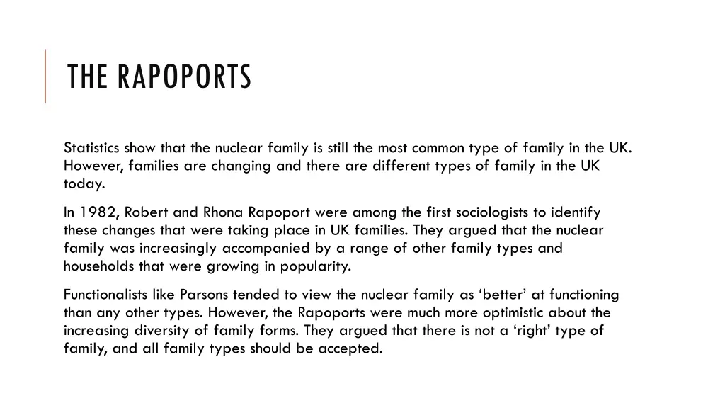 the rapoports