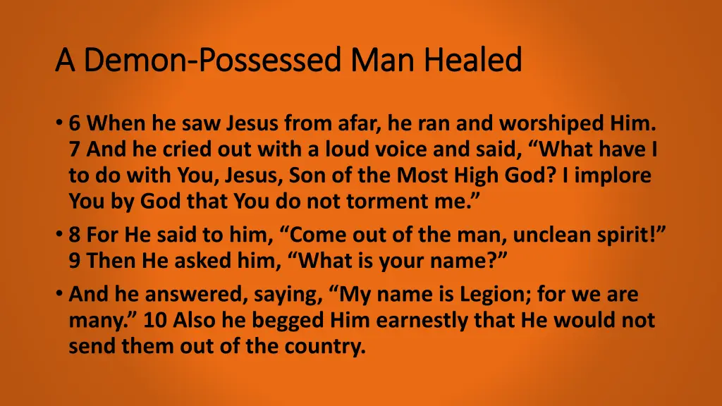 a demon a demon possessed man healed possessed 1