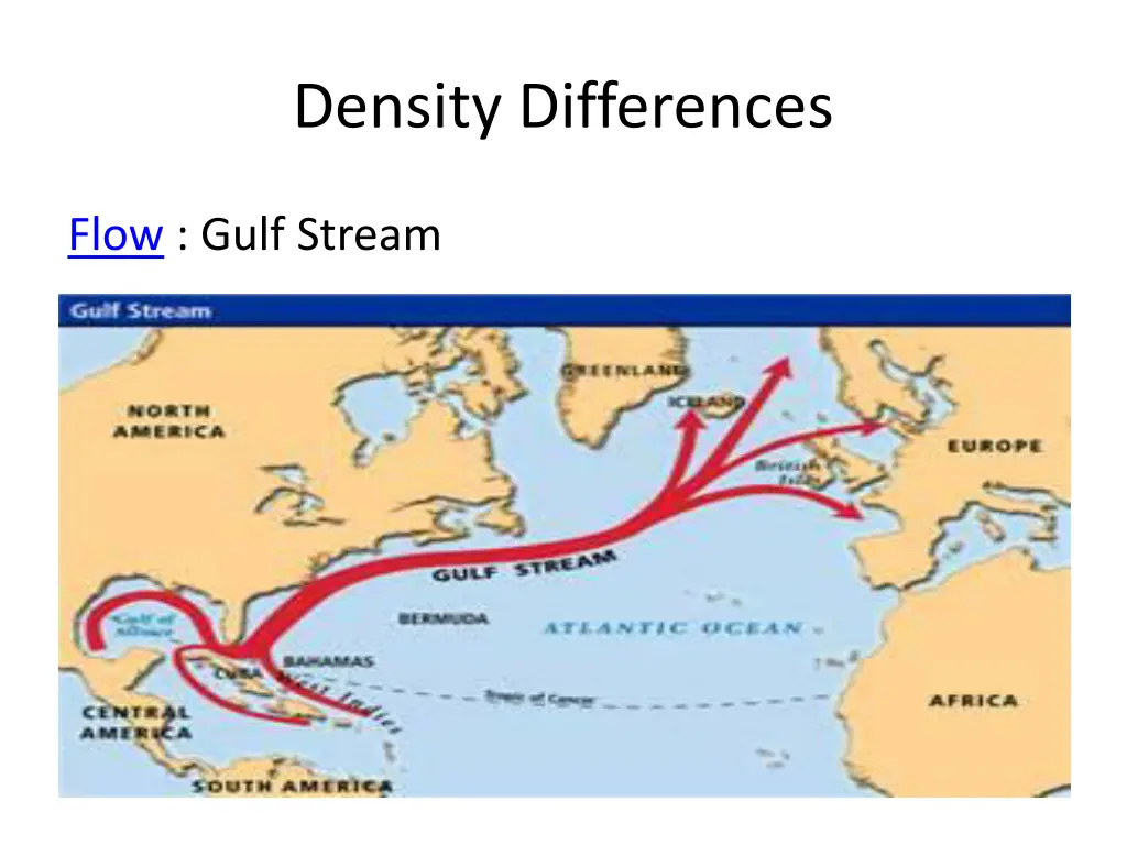 density differences