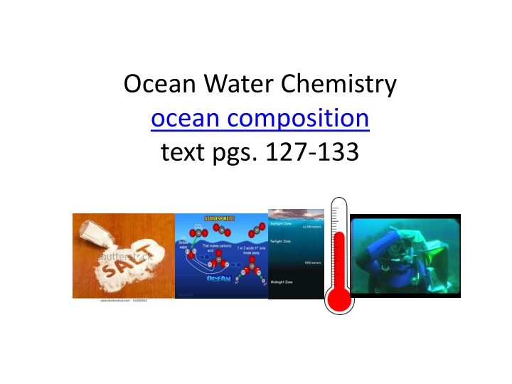 ocean water chemistry ocean composition text