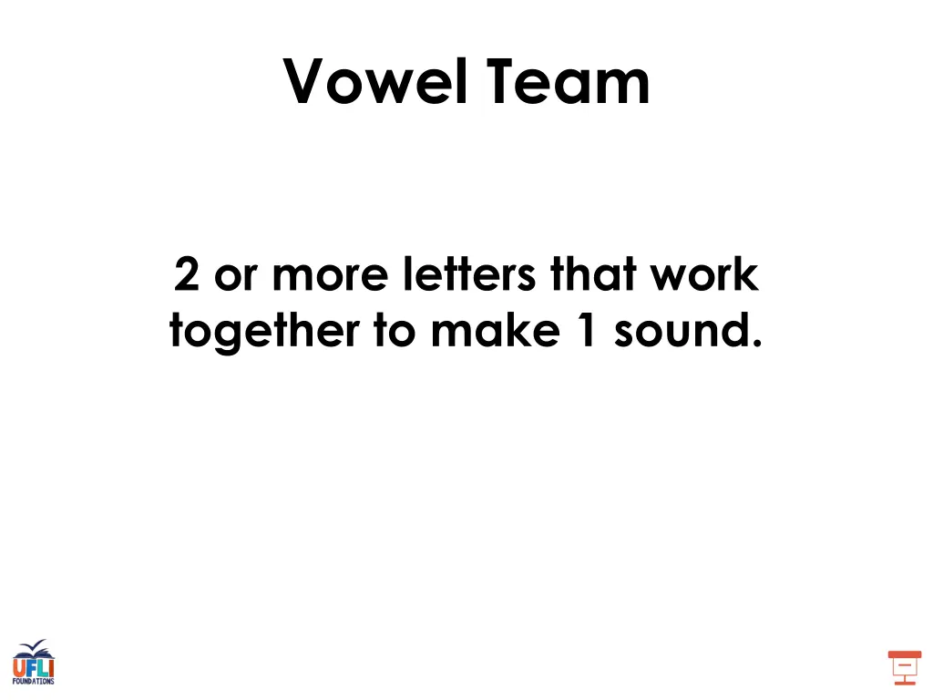 vowel team