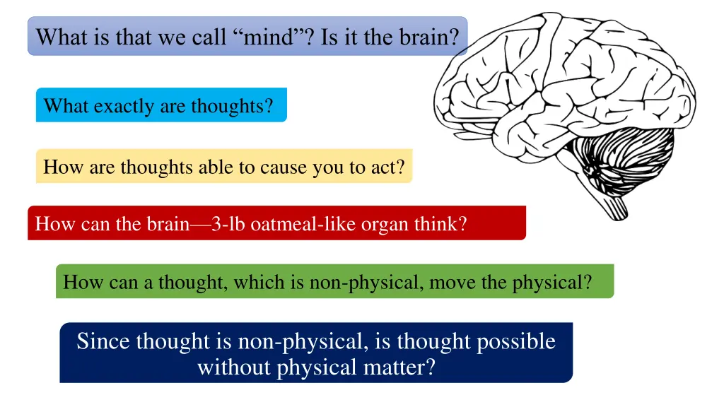 what is that we call mind is it the brain