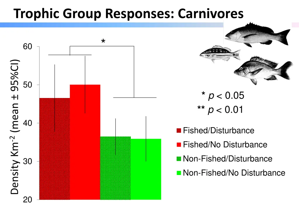 trophic group responses carnivores