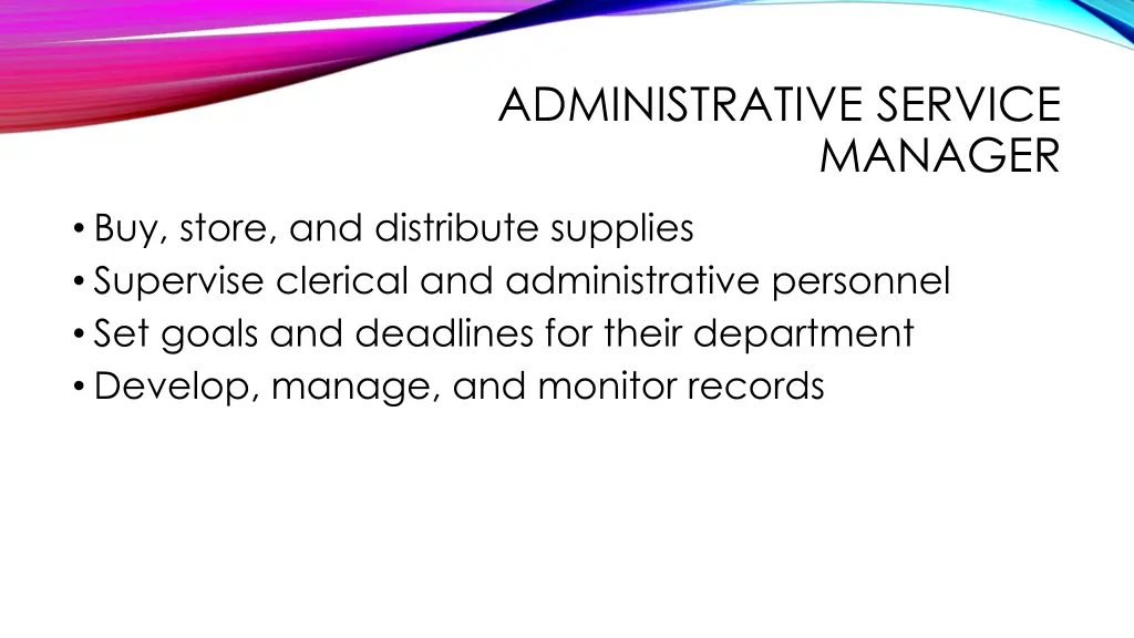 administrative service