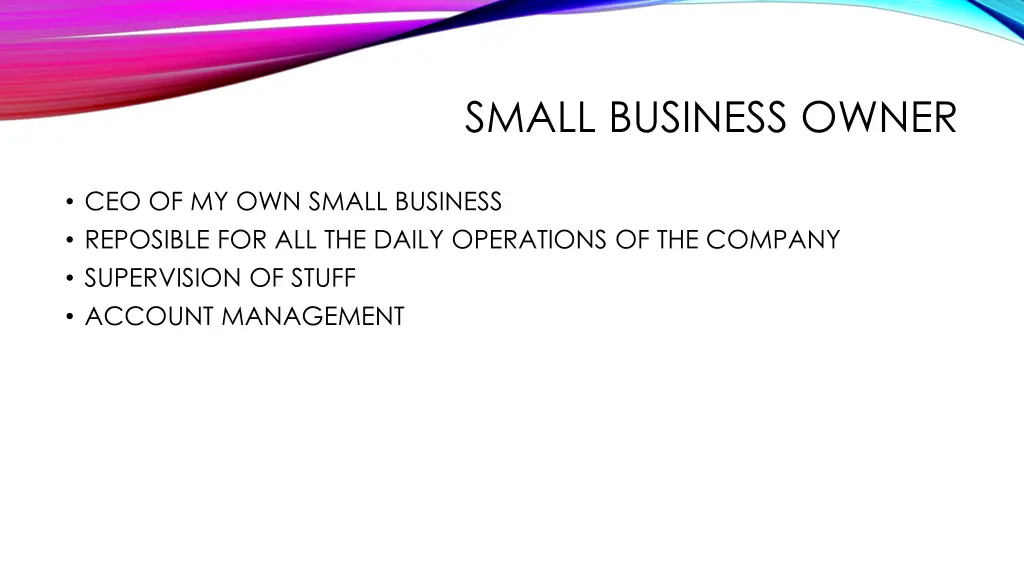 small business owner