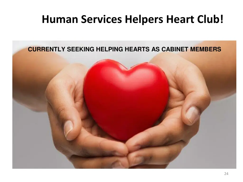 human services helpers heart club