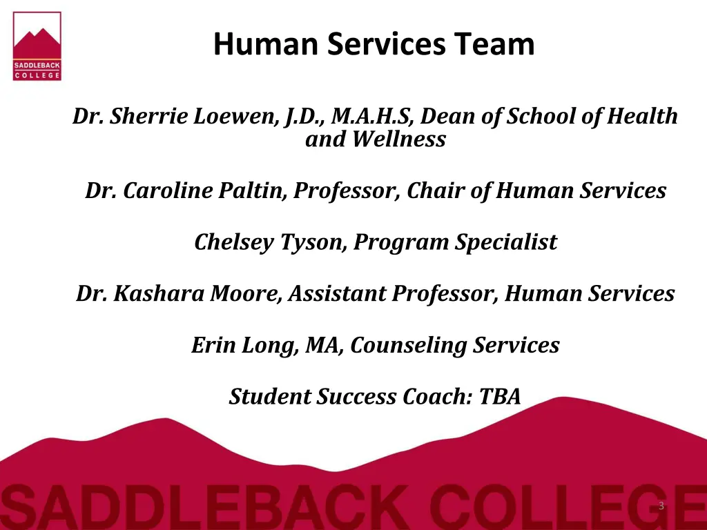 human services team