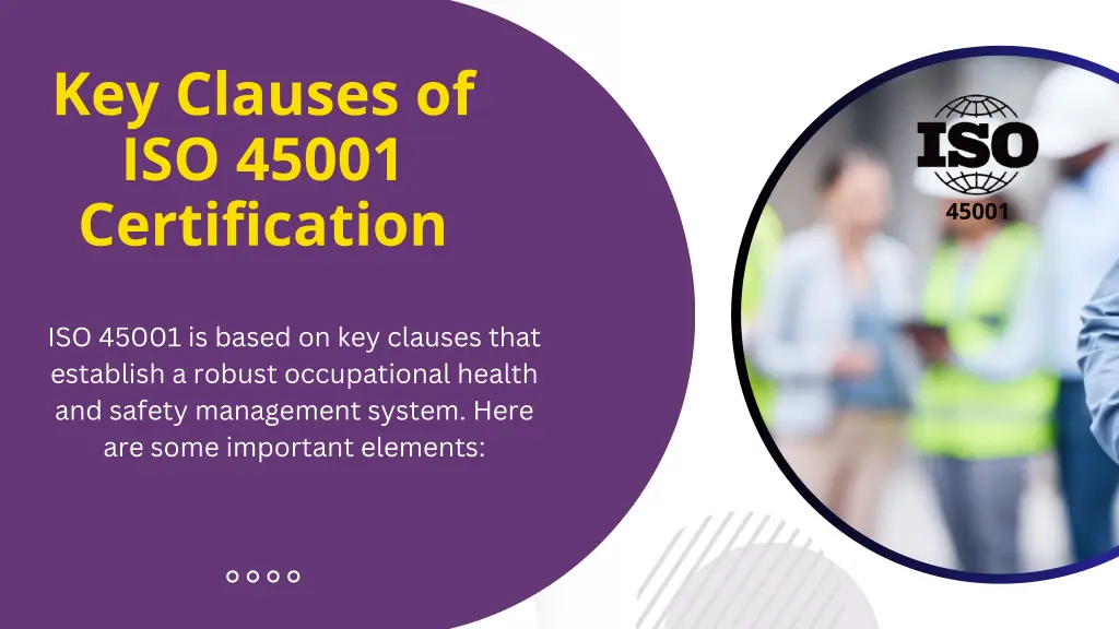 key clauses of iso 45001 certification