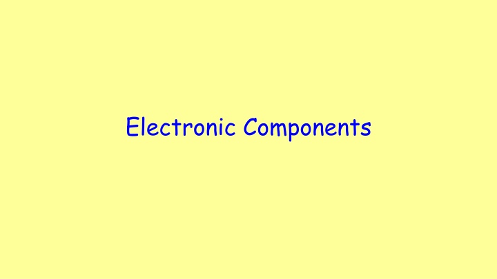 electronic components