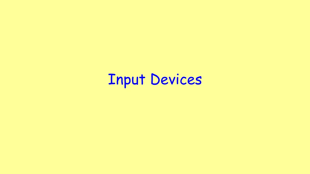 input devices