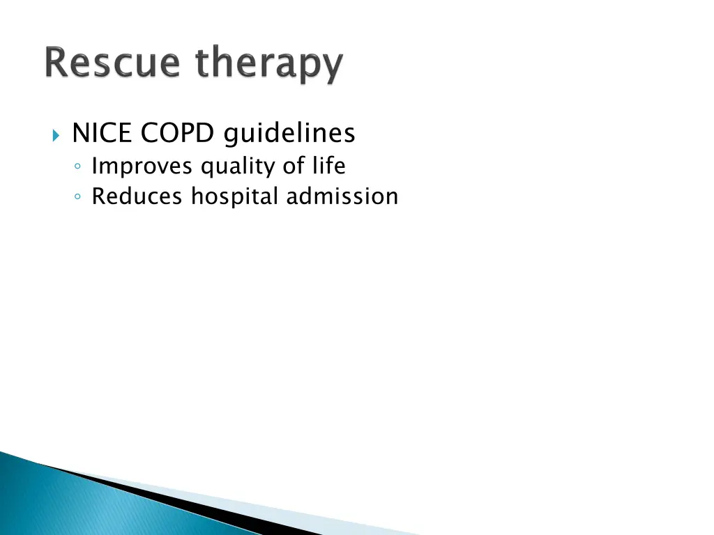 nice copd guidelines improves quality of life