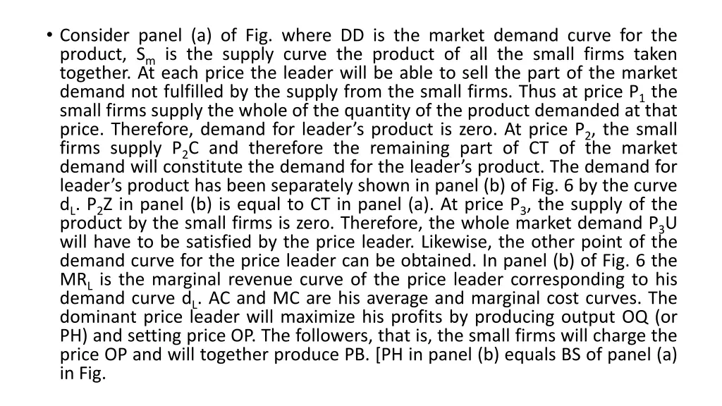 consider panel a of fig where dd is the market