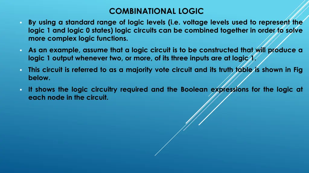 combinational logic