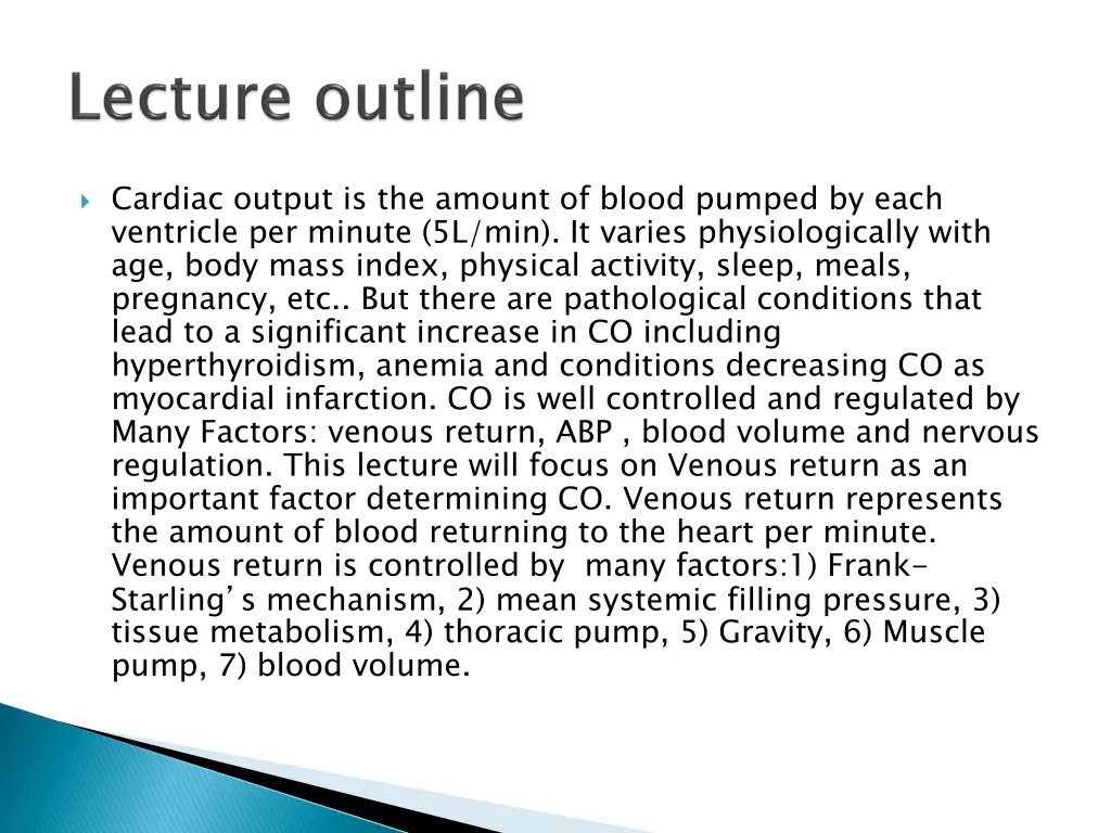 cardiac output is the amount of blood pumped