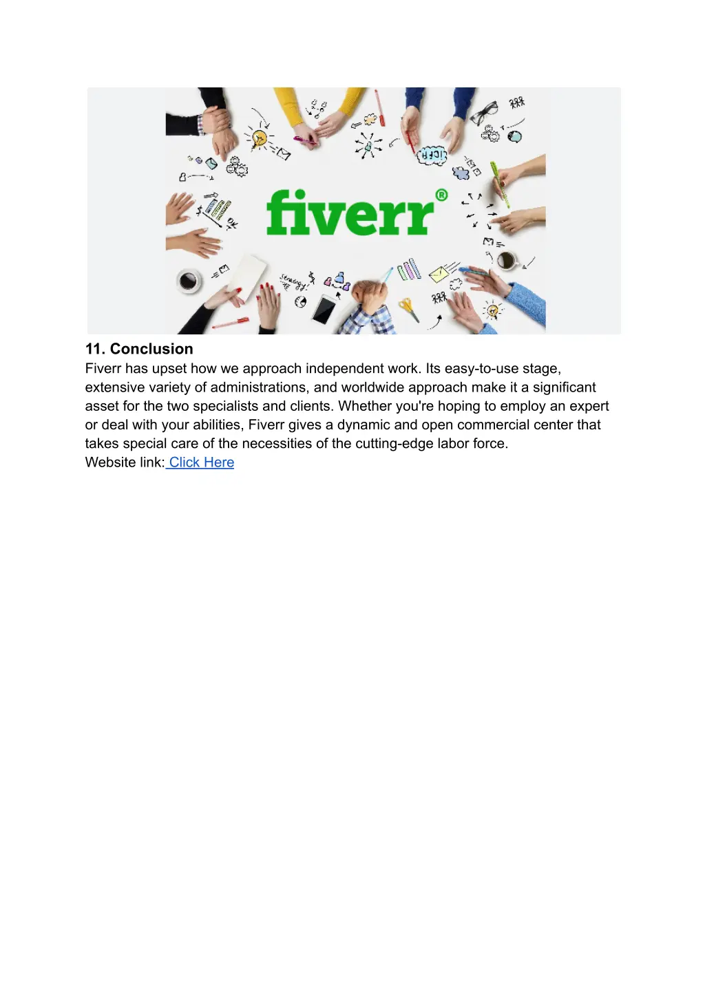 11 conclusion fiverr has upset how we approach