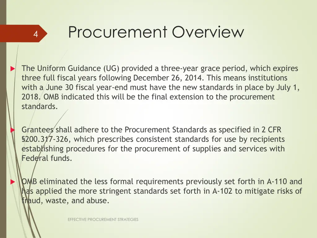 procurement overview