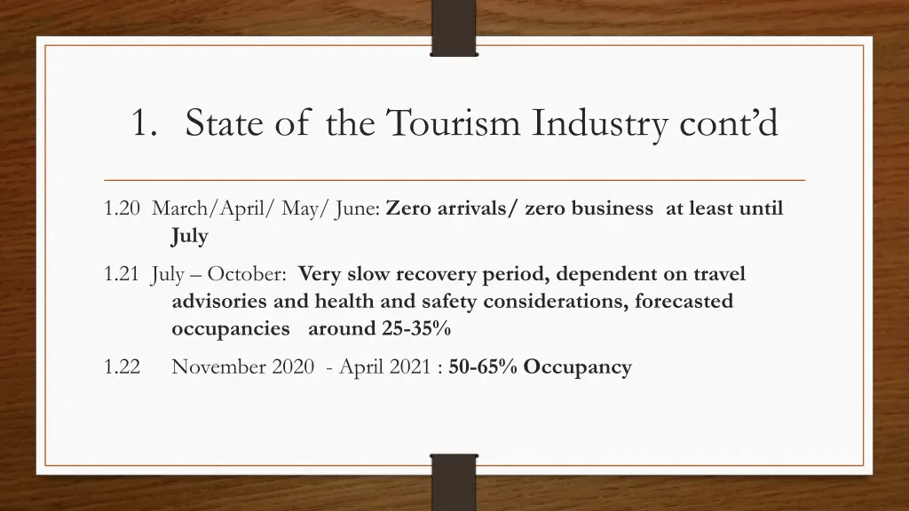 1 state of the tourism industry cont d 3