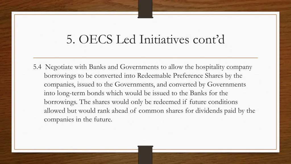 5 oecs led initiatives cont d 1