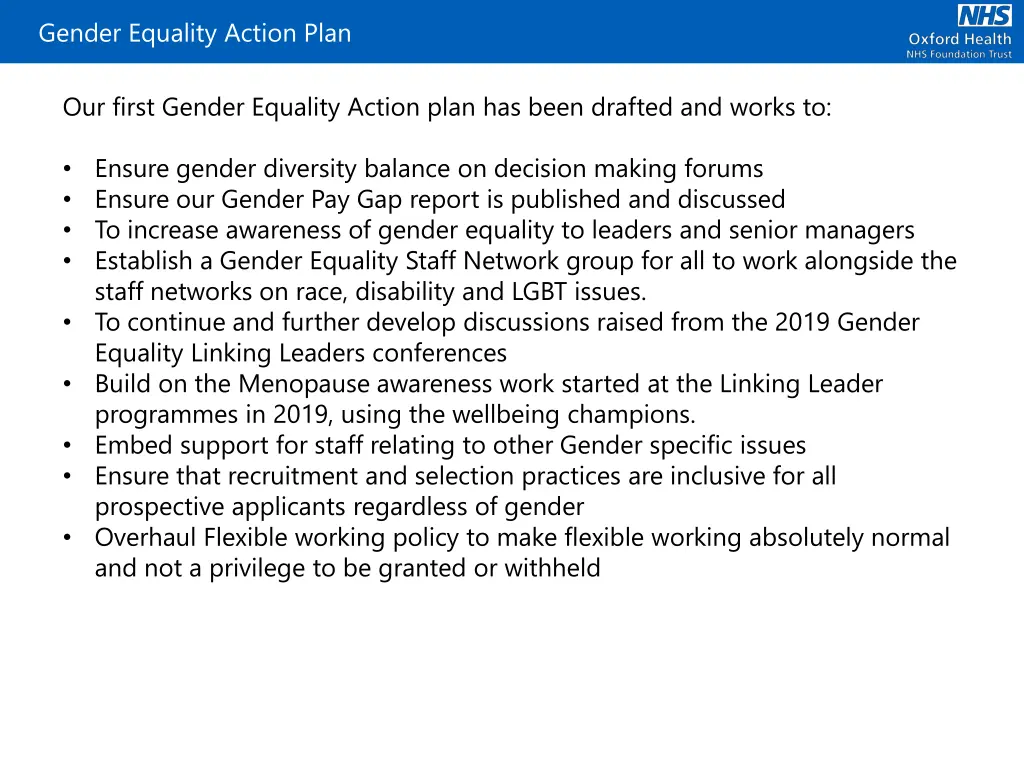 gender equality action plan