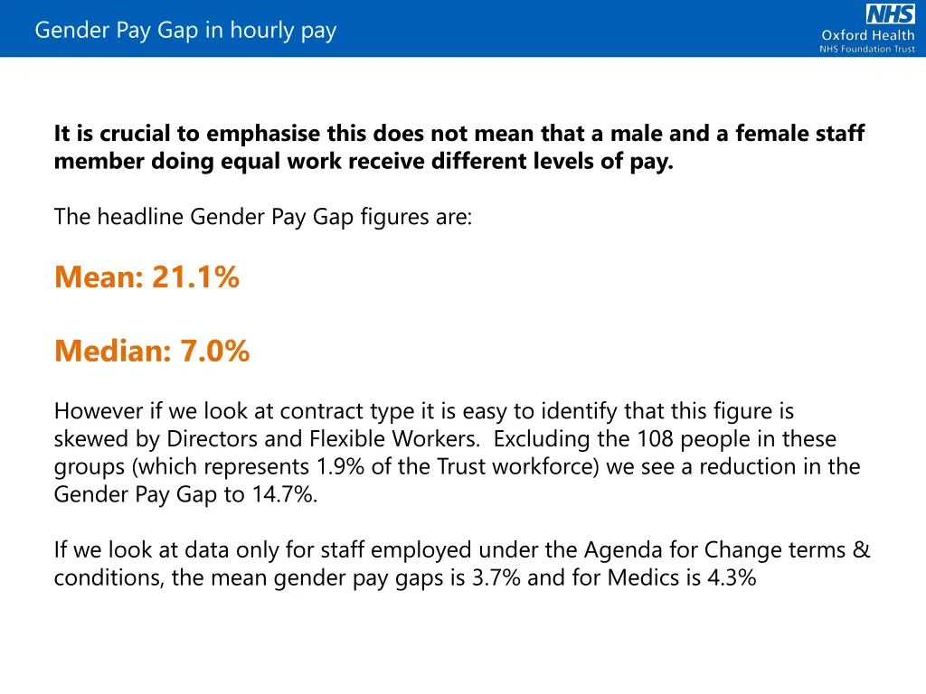 gender pay gap in hourly pay