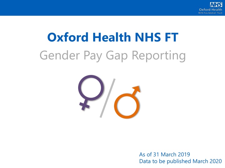 oxford health nhs ft gender pay gap reporting