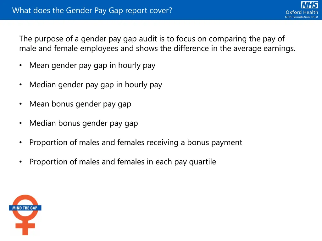 what does the gender pay gap report cover