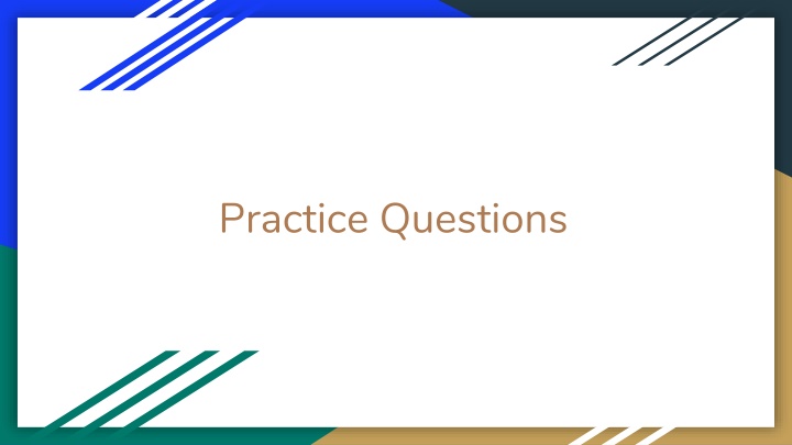 practice questions