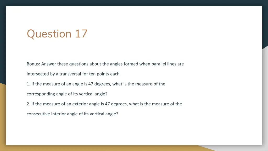 question 17